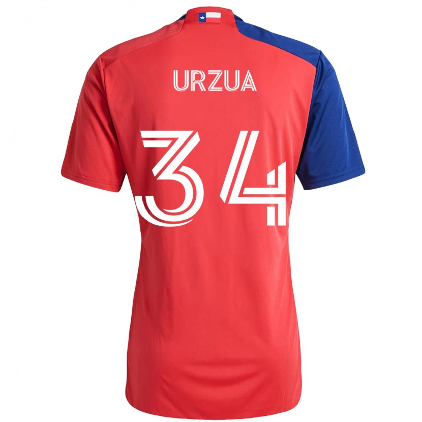 Danxen Damen Alejandro Urzua #34 Rot Marineblau Heimtrikot Trikot 2025/26 T-Shirt