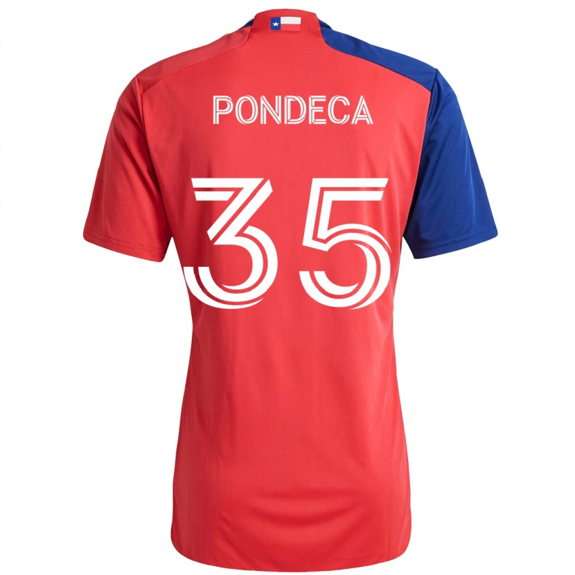 Danxen Damen Tomas Pondeca #35 Rot Marineblau Heimtrikot Trikot 2025/26 T-Shirt