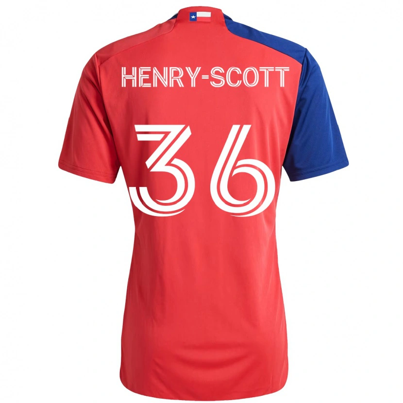 Danxen Damen Malik Henry-Scott #36 Rot Marineblau Heimtrikot Trikot 2025/26 T-Shirt