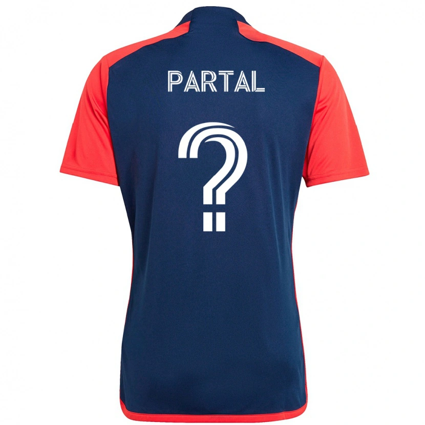 Danxen Damen Joshua Partal #0 Blau Rot Heimtrikot Trikot 2025/26 T-Shirt