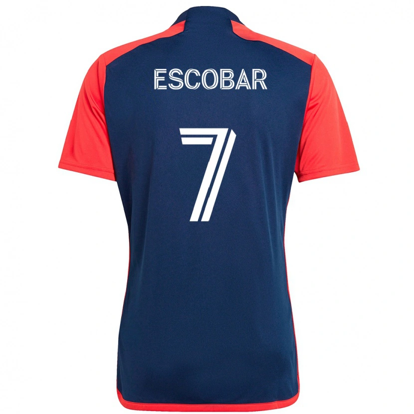 Danxen Damen Olger Escobar #7 Blau Rot Heimtrikot Trikot 2025/26 T-Shirt