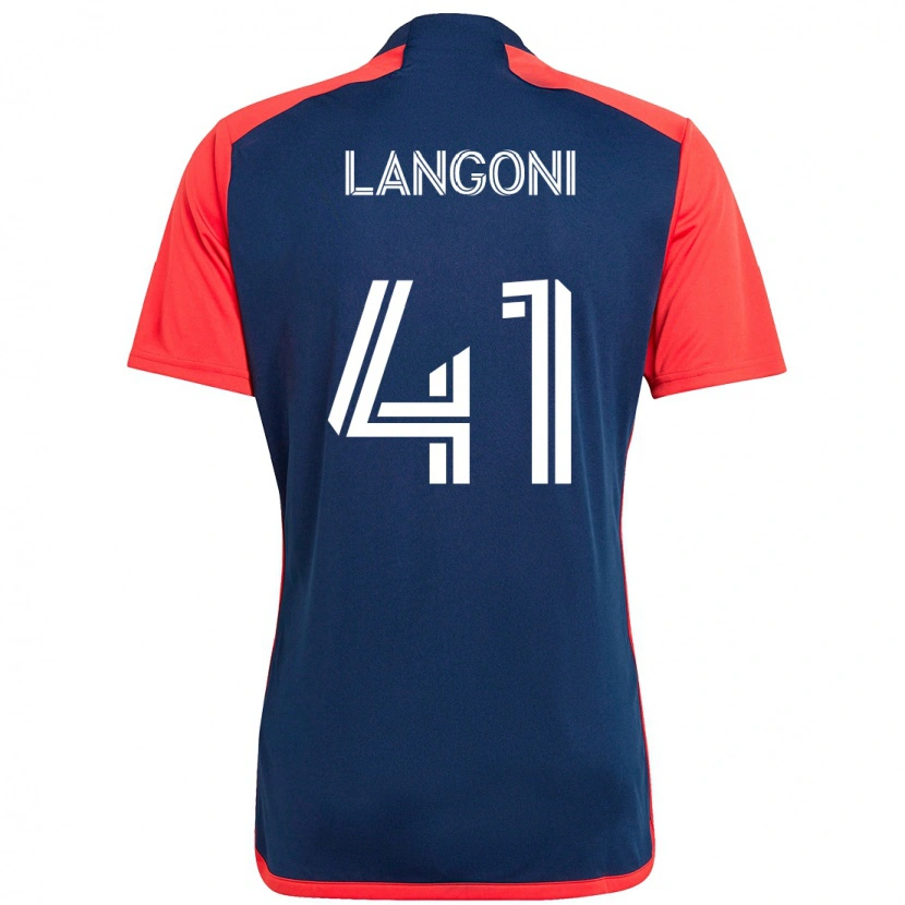Danxen Damen Luca Langoni #41 Blau Rot Heimtrikot Trikot 2025/26 T-Shirt
