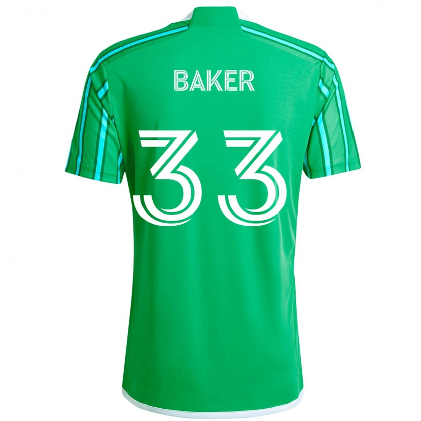 Danxen Damen Cody Baker #33 Grün Weiß Heimtrikot Trikot 2025/26 T-Shirt