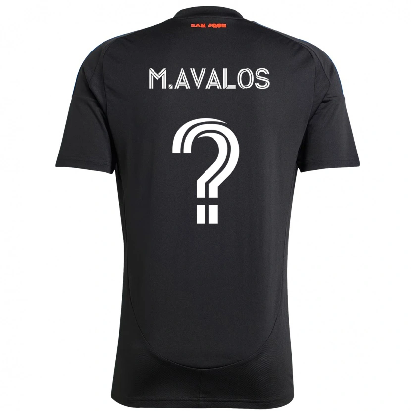 Danxen Damen Marcelo Avalos #0 Schwarz Dunkelblau Heimtrikot Trikot 2025/26 T-Shirt