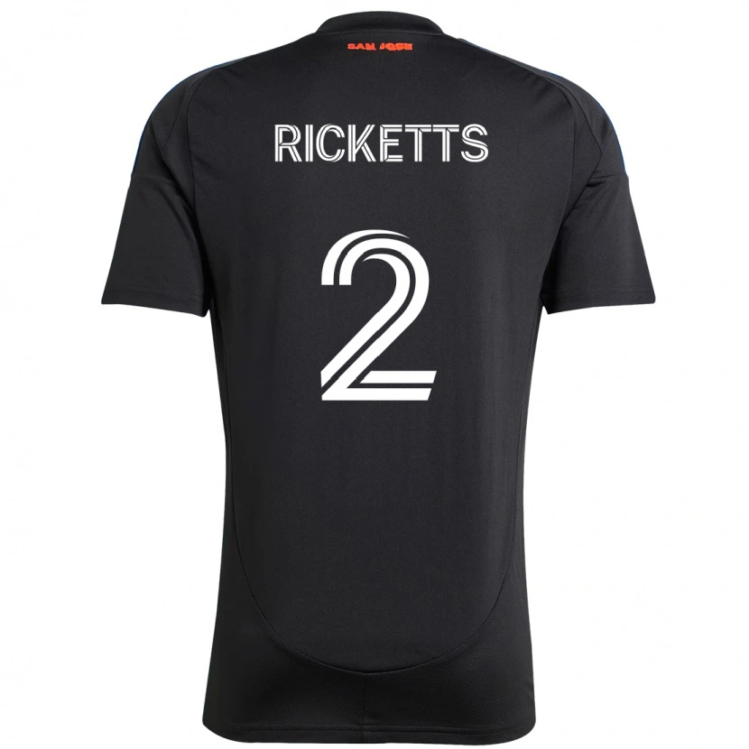 Danxen Damen Jamar Ricketts #2 Schwarz Dunkelblau Heimtrikot Trikot 2025/26 T-Shirt