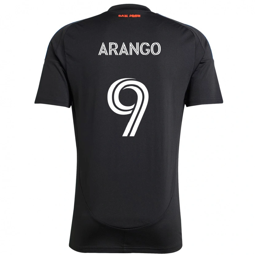 Danxen Damen Cristian Arango #9 Schwarz Dunkelblau Heimtrikot Trikot 2025/26 T-Shirt