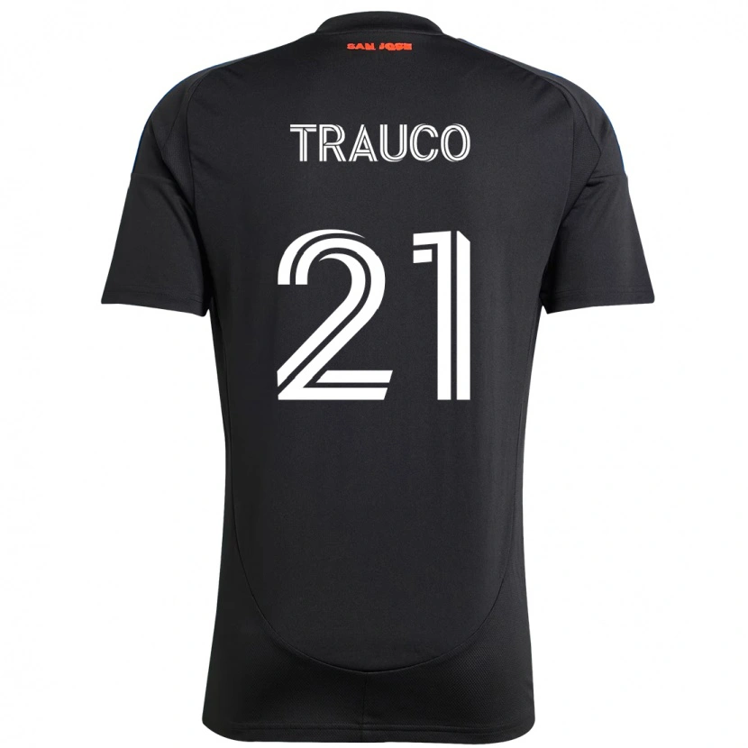 Danxen Damen Miguel Trauco #21 Schwarz Dunkelblau Heimtrikot Trikot 2025/26 T-Shirt