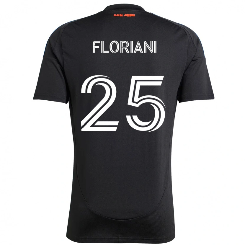 Danxen Damen Max Floriani #25 Schwarz Dunkelblau Heimtrikot Trikot 2025/26 T-Shirt