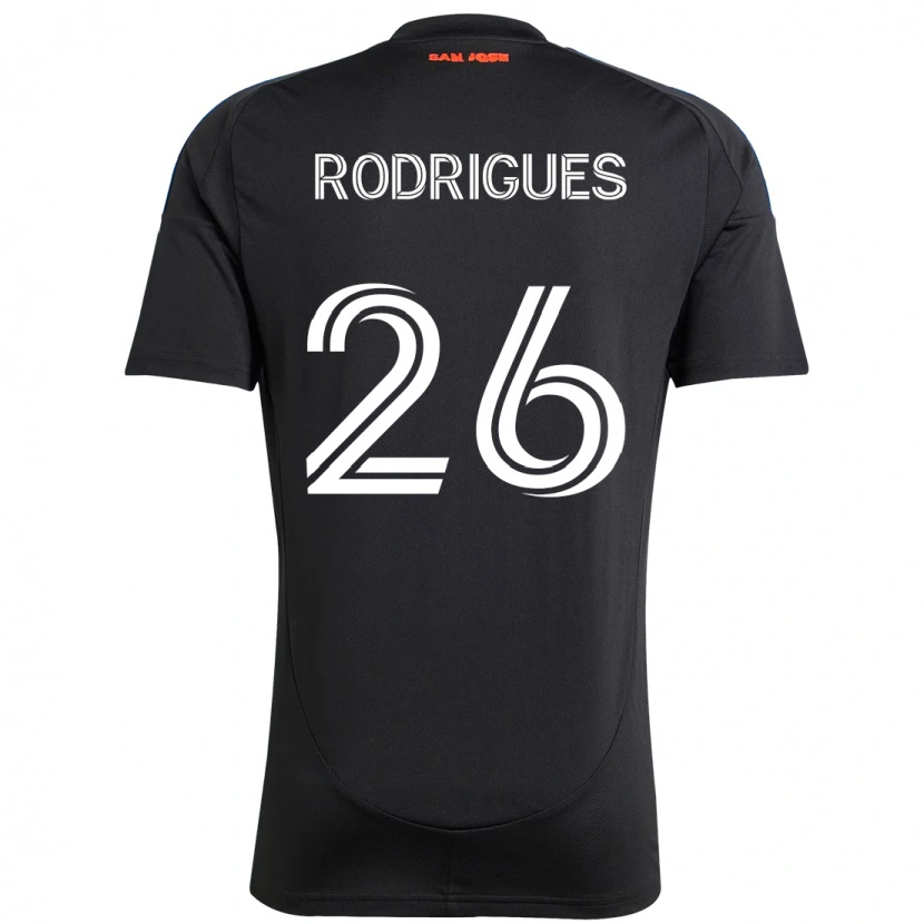 Danxen Damen Rodrigues #26 Schwarz Dunkelblau Heimtrikot Trikot 2025/26 T-Shirt
