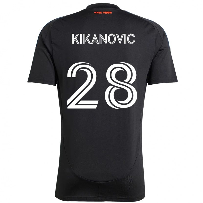 Danxen Damen Benjamin Kikanović #28 Schwarz Dunkelblau Heimtrikot Trikot 2025/26 T-Shirt