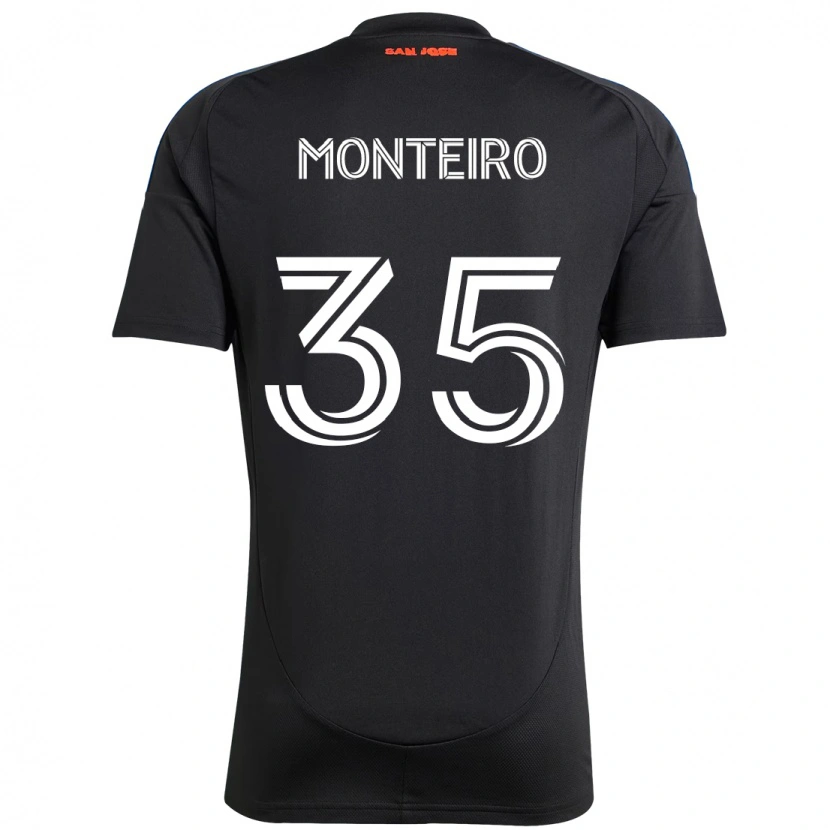 Danxen Damen Jamiro Monteiro #35 Schwarz Dunkelblau Heimtrikot Trikot 2025/26 T-Shirt