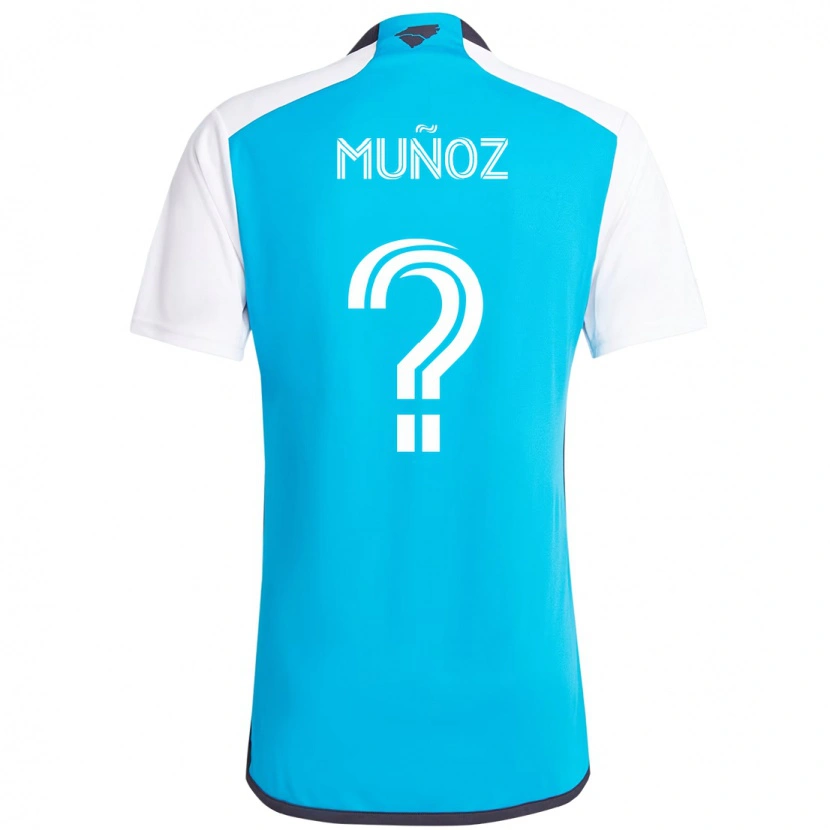 Danxen Damen Jeremiah Muñoz #0 Himmelblau Weiß Heimtrikot Trikot 2025/26 T-Shirt