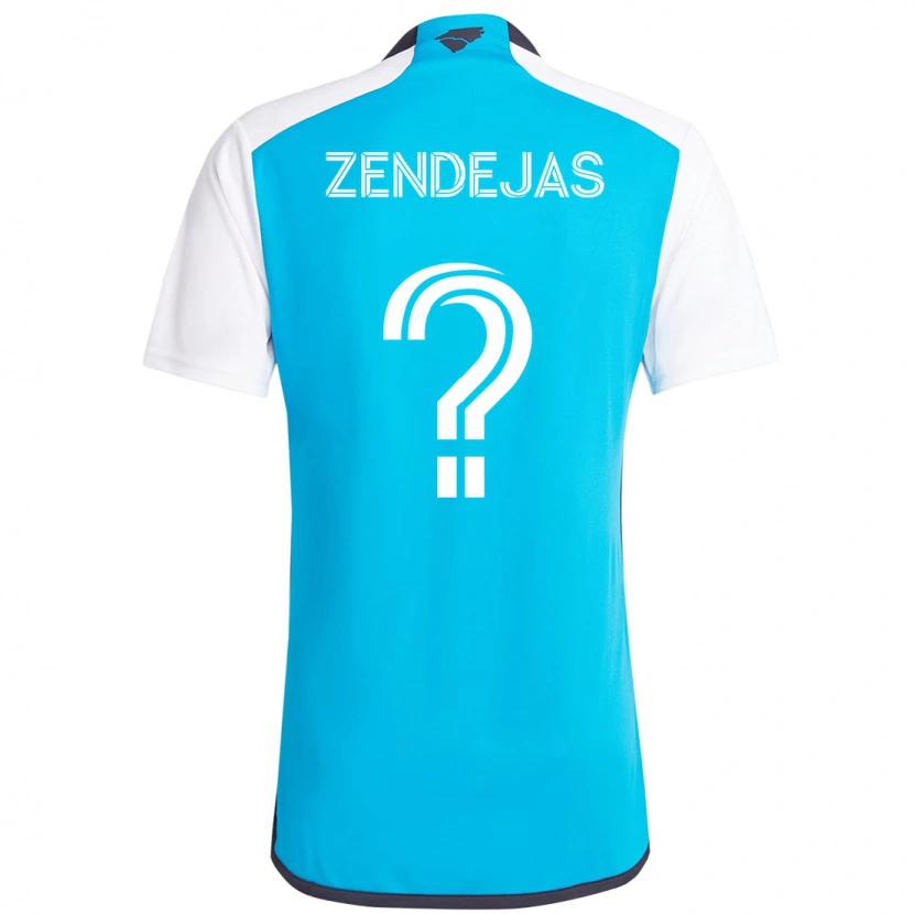 Danxen Damen Adrián Zendejas #0 Himmelblau Weiß Heimtrikot Trikot 2025/26 T-Shirt