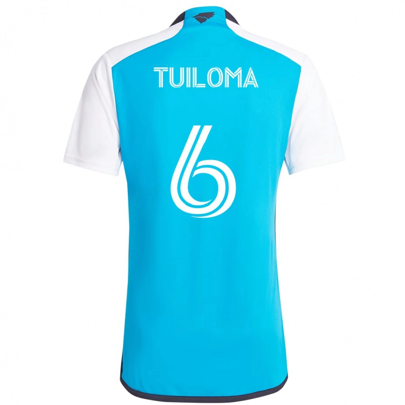 Danxen Damen Bill Tuiloma #6 Himmelblau Weiß Heimtrikot Trikot 2025/26 T-Shirt