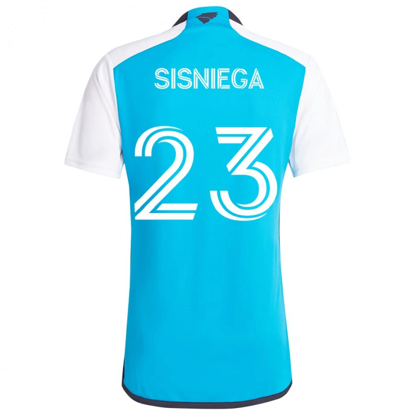 Danxen Damen Pablo Sisniega #23 Himmelblau Weiß Heimtrikot Trikot 2025/26 T-Shirt