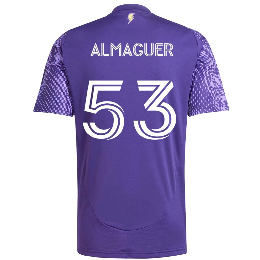 Danxen Damen Jorge Almaguer #53 Lila Weiß Heimtrikot Trikot 2025/26 T-Shirt