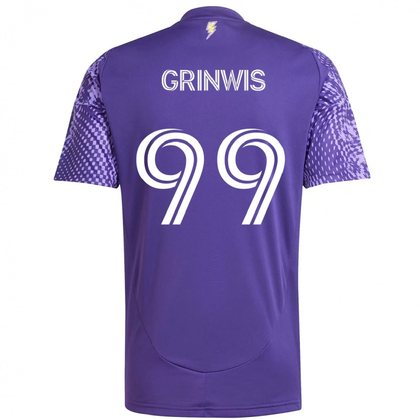 Danxen Damen Adam Grinwis #99 Lila Weiß Heimtrikot Trikot 2025/26 T-Shirt