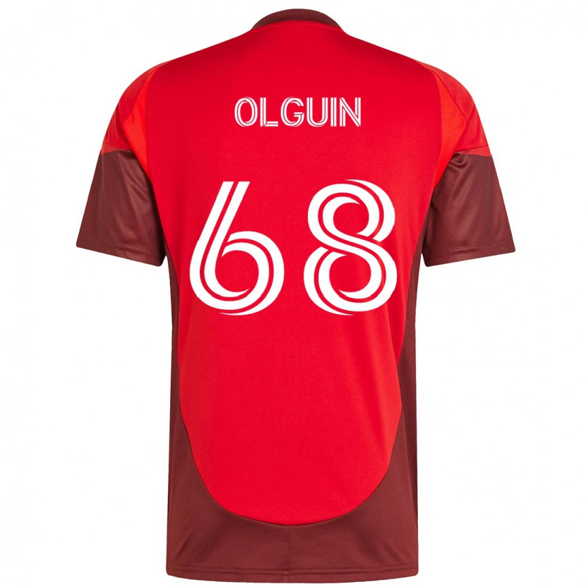 Danxen Damen Lucas Olguin #68 Rot Weiß Heimtrikot Trikot 2025/26 T-Shirt