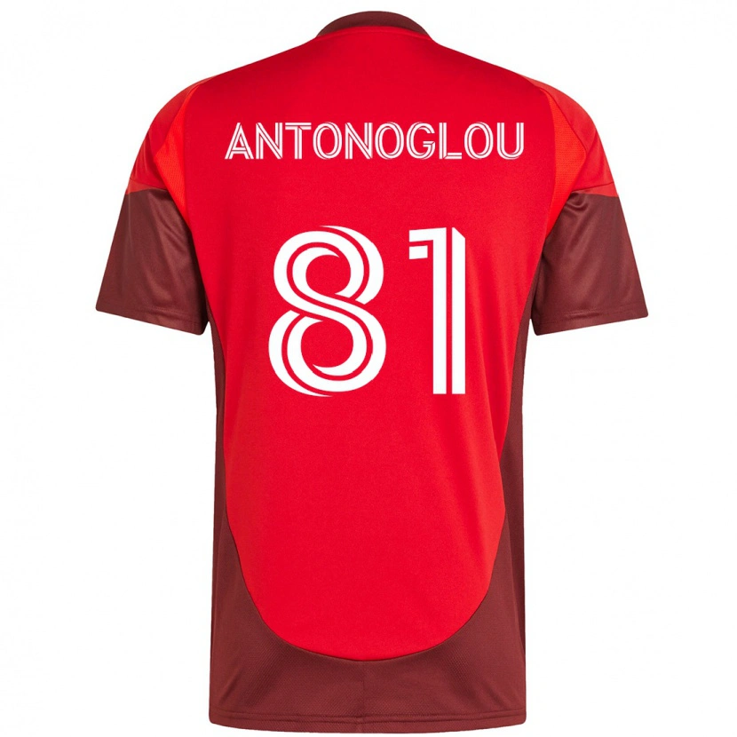 Danxen Damen Themi Antonoglou #81 Rot Weiß Heimtrikot Trikot 2025/26 T-Shirt