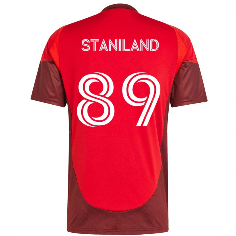 Danxen Damen Charlie Staniland #89 Rot Weiß Heimtrikot Trikot 2025/26 T-Shirt