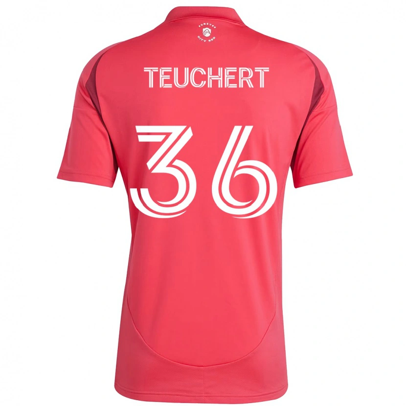 Danxen Damen Cedric Teuchert #36 Magenta Weiß Heimtrikot Trikot 2025/26 T-Shirt