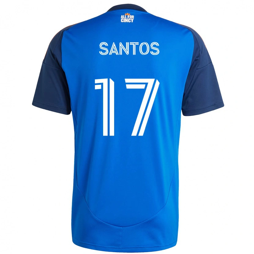 Danxen Damen Sergio Santos #17 Dunkelblau Orange Heimtrikot Trikot 2025/26 T-Shirt