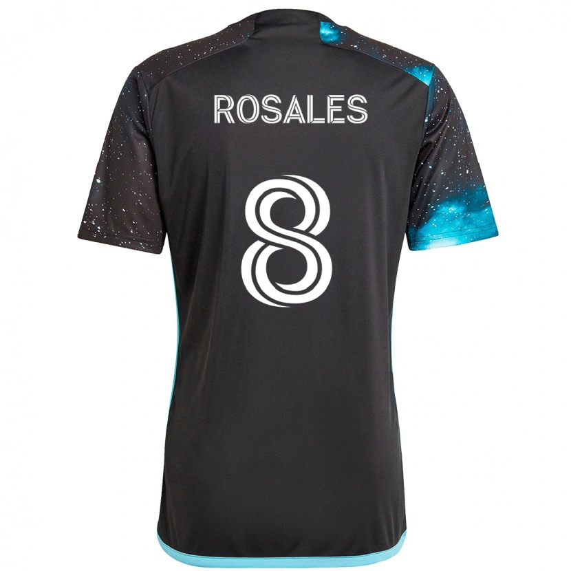 Danxen Damen Joseph Rosales #8 Schwarz Blau Heimtrikot Trikot 2025/26 T-Shirt