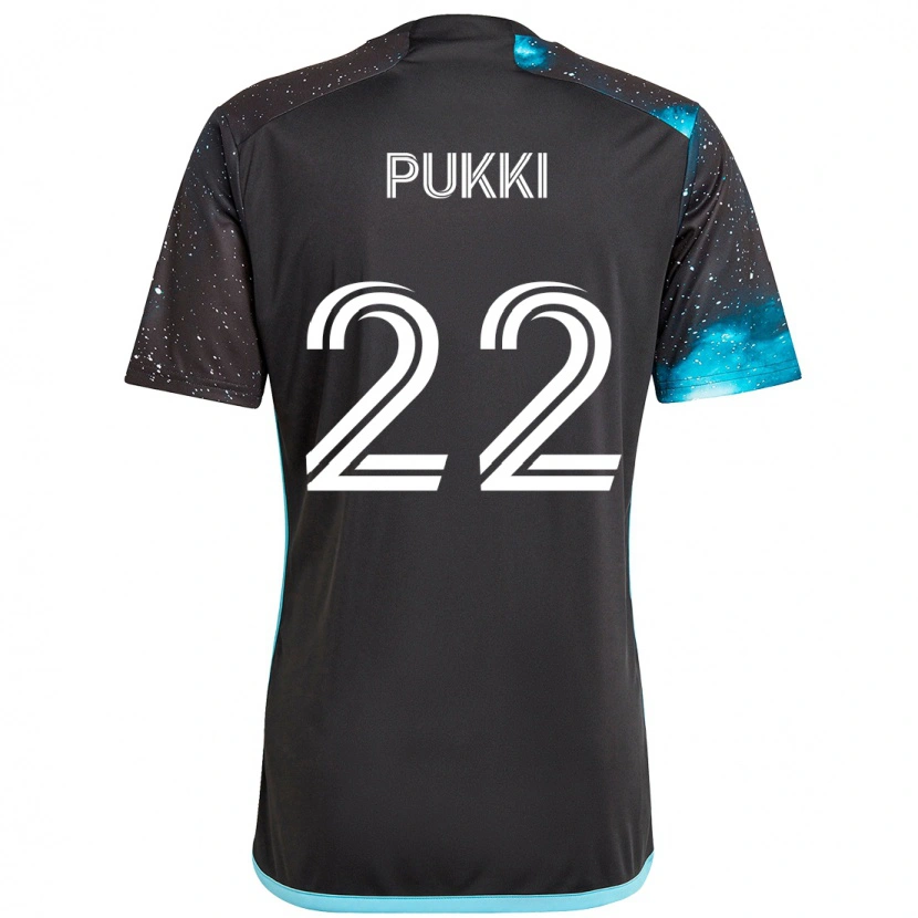 Danxen Damen Teemu Pukki #22 Schwarz Blau Heimtrikot Trikot 2025/26 T-Shirt