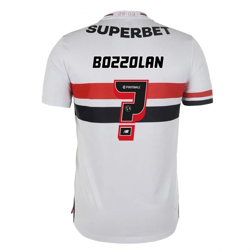 Danxen Damen Gabriel Bozzolan #0 Rot Schwarz Weiß Heimtrikot Trikot 2025/26 T-Shirt