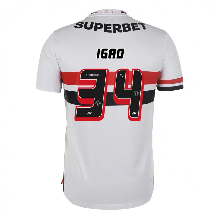 Danxen Damen Igão #34 Rot Schwarz Weiß Heimtrikot Trikot 2025/26 T-Shirt