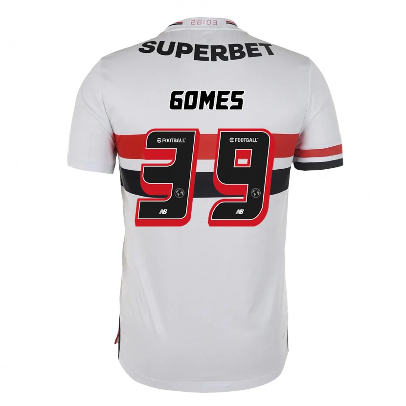Danxen Damen William Gomes #39 Rot Schwarz Weiß Heimtrikot Trikot 2025/26 T-Shirt