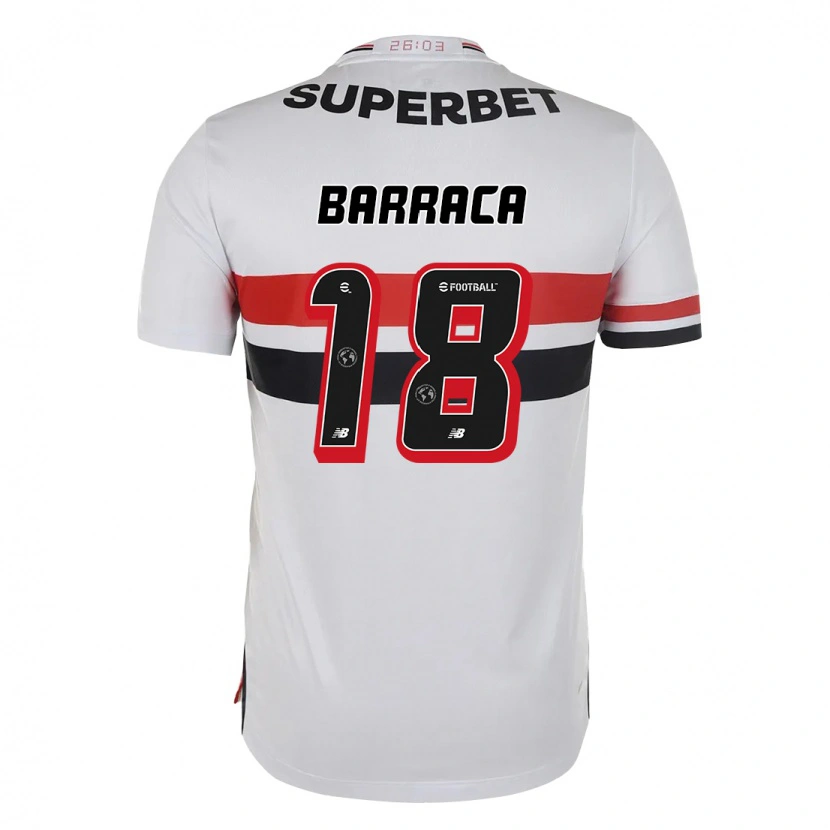 Danxen Damen Barraca #18 Rot Schwarz Weiß Heimtrikot Trikot 2025/26 T-Shirt