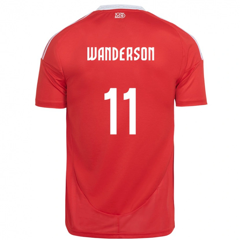 Danxen Damen Wanderson #11 Rot Weiß Heimtrikot Trikot 2025/26 T-Shirt