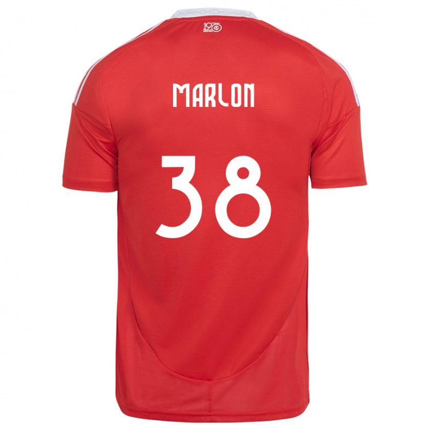 Danxen Damen Marlon #38 Rot Weiß Heimtrikot Trikot 2025/26 T-Shirt