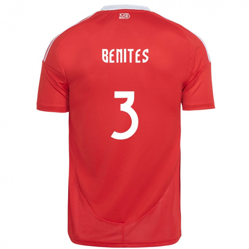 Danxen Damen Bruna Benites #3 Rot Weiß Heimtrikot Trikot 2025/26 T-Shirt