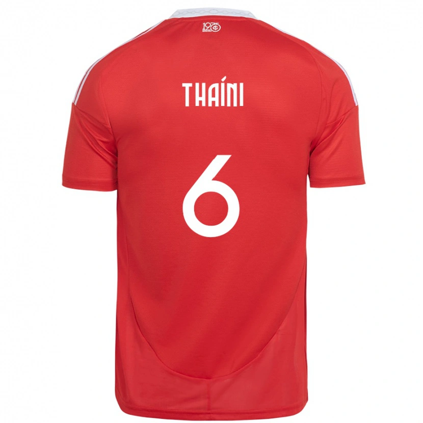 Danxen Damen Thaíni #6 Rot Weiß Heimtrikot Trikot 2025/26 T-Shirt