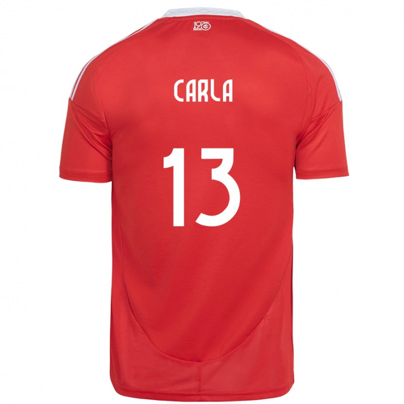 Danxen Damen Carla #13 Rot Weiß Heimtrikot Trikot 2025/26 T-Shirt