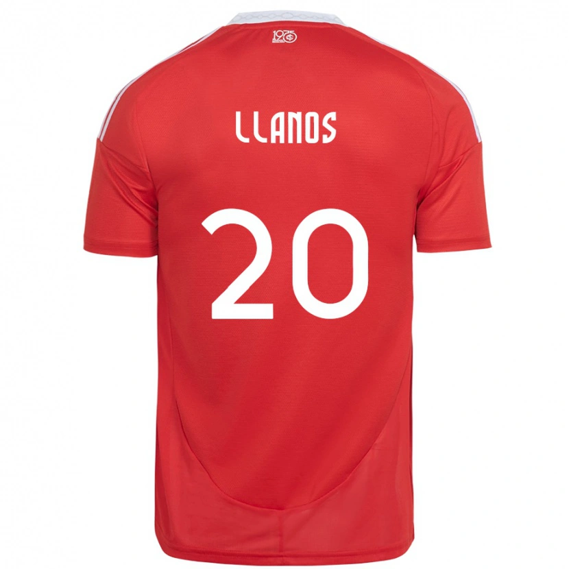 Danxen Damen Pati Llanos #20 Rot Weiß Heimtrikot Trikot 2025/26 T-Shirt