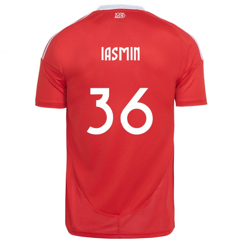 Danxen Damen Iasmin #36 Rot Weiß Heimtrikot Trikot 2025/26 T-Shirt