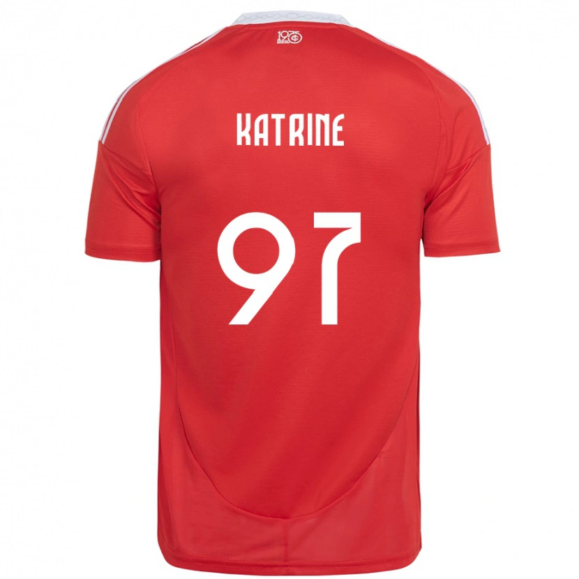 Danxen Damen Katrine #97 Rot Weiß Heimtrikot Trikot 2025/26 T-Shirt