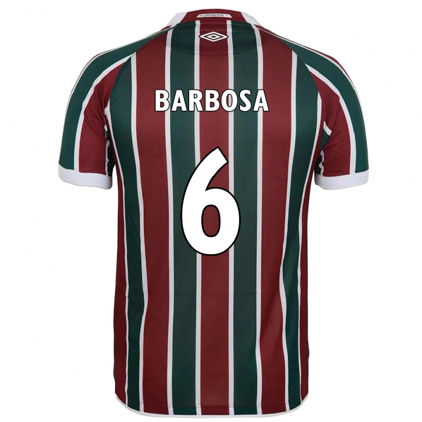 Danxen Damen Diogo Barbosa #6 Grün Kastanienbraun Weiß Heimtrikot Trikot 2025/26 T-Shirt