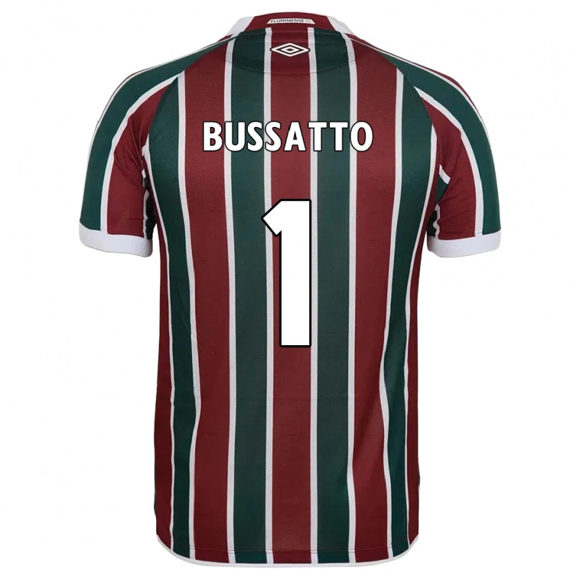 Danxen Damen Letícia Bussatto #1 Grün Kastanienbraun Weiß Heimtrikot Trikot 2025/26 T-Shirt