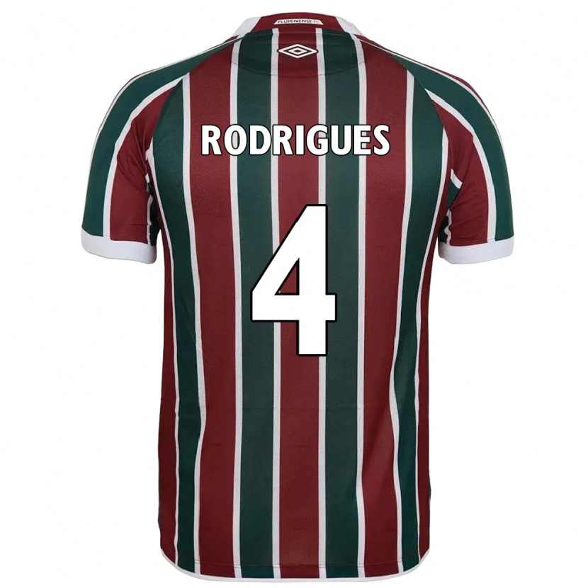 Danxen Damen Nath Rodrigues #4 Grün Kastanienbraun Weiß Heimtrikot Trikot 2025/26 T-Shirt