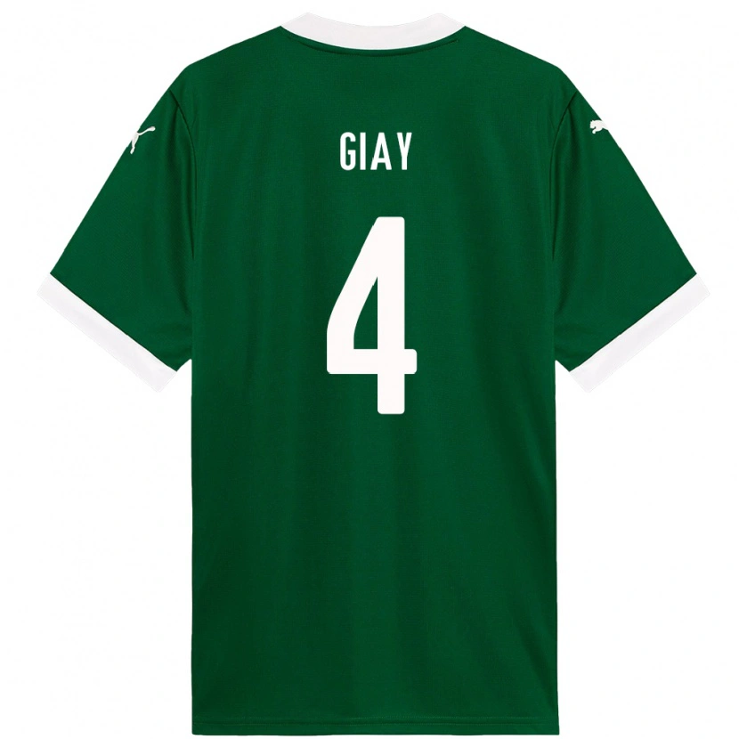 Danxen Damen Agustín Giay #4 Grün Weiß Heimtrikot Trikot 2025/26 T-Shirt