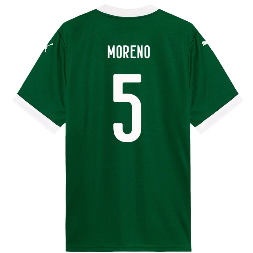 Danxen Damen Aníbal Moreno #5 Grün Weiß Heimtrikot Trikot 2025/26 T-Shirt