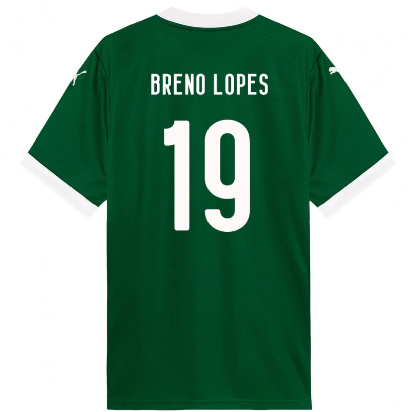 Danxen Damen Breno Lopes #19 Grün Weiß Heimtrikot Trikot 2025/26 T-Shirt
