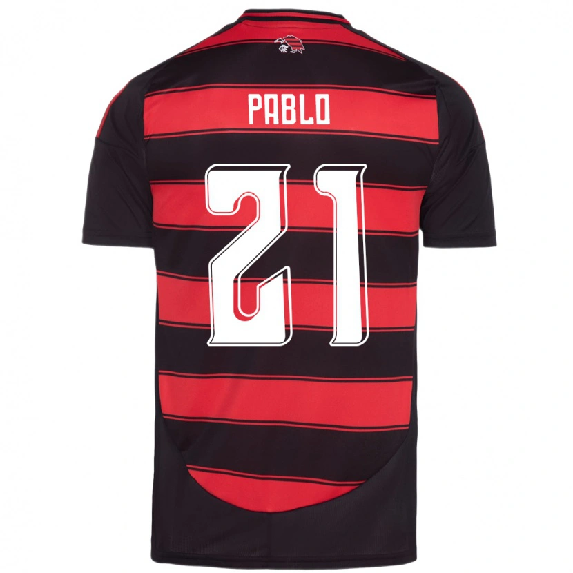 Danxen Damen Pablo #21 Rot Schwarz Heimtrikot Trikot 2025/26 T-Shirt