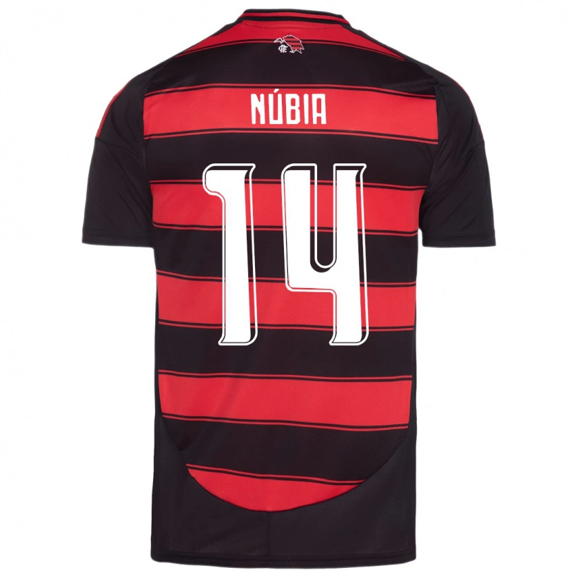 Danxen Damen Núbia #14 Rot Schwarz Heimtrikot Trikot 2025/26 T-Shirt