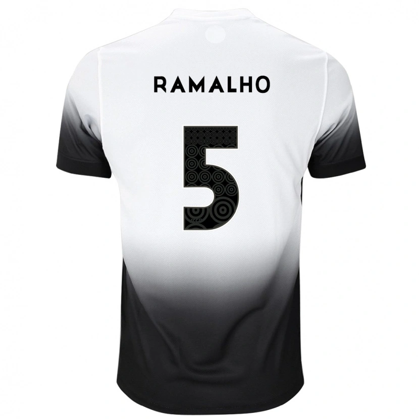Danxen Damen André Ramalho #5 Weiß Schwarz Heimtrikot Trikot 2025/26 T-Shirt