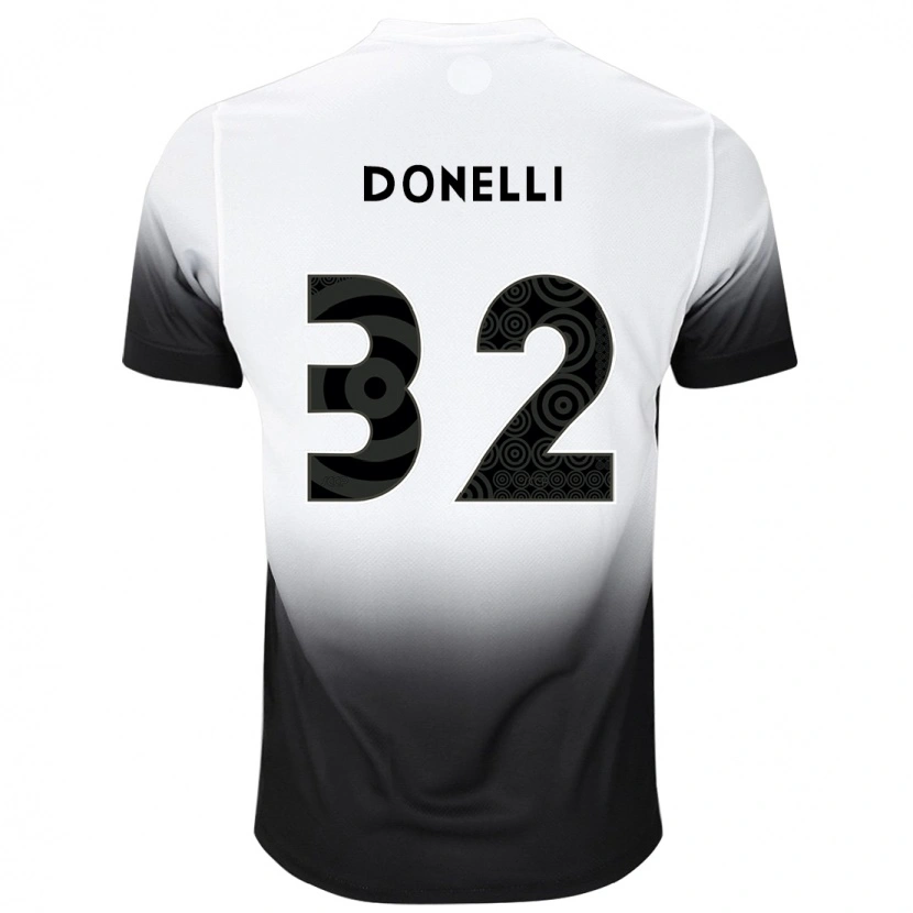Danxen Damen Matheus Donelli #32 Weiß Schwarz Heimtrikot Trikot 2025/26 T-Shirt